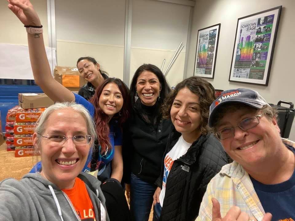 Emiliana posing with a group of Women’s March organizers