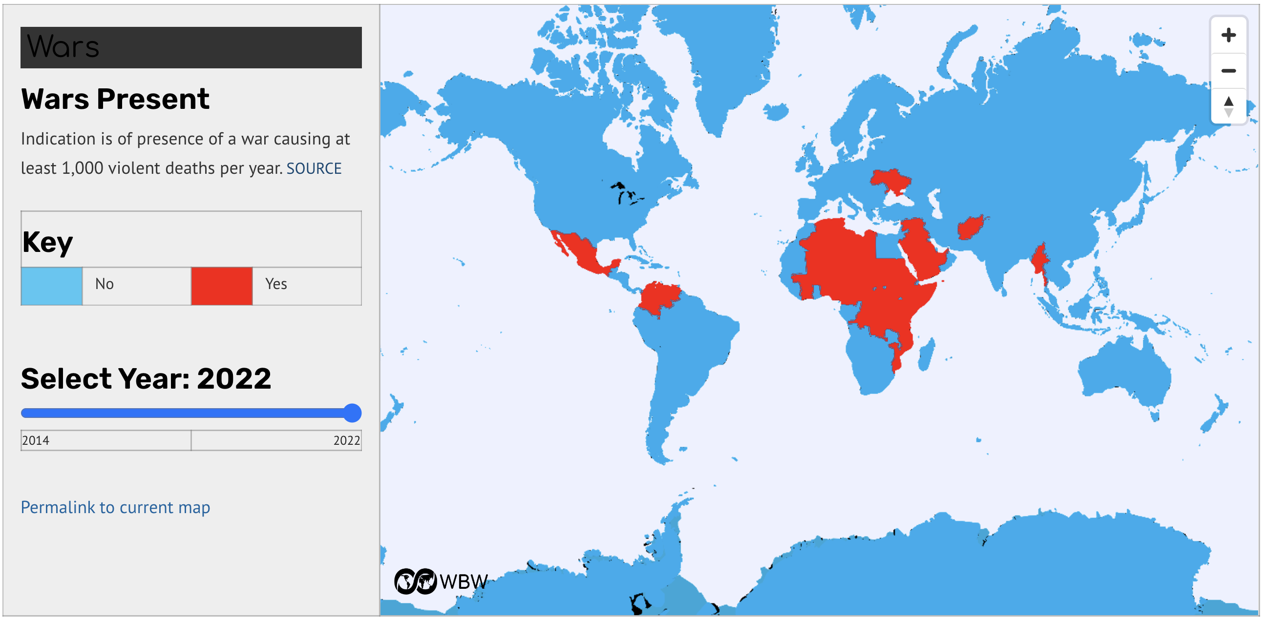 WBW interactive militarism map.