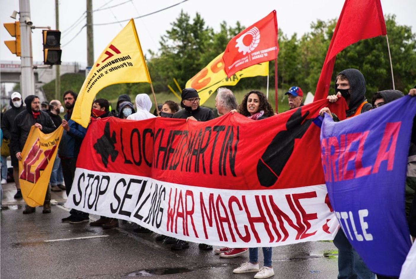 WBW activists protesting in Ottawa, 2022.