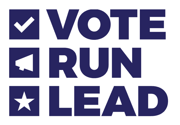 The Vote Run Lead logo
