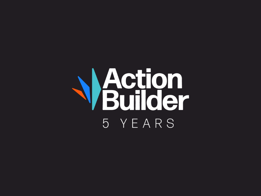 The Action Builder 5-Year logo